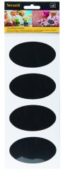Set 8 ks samolepících fólií oválného tvaru 8,5x5 cm, k použití popisovačů