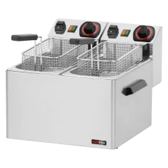 Fritéza elektrická dvojitá 0,42 kW/l, 5+5 l stolní 230 V | REDFOX - FE 44