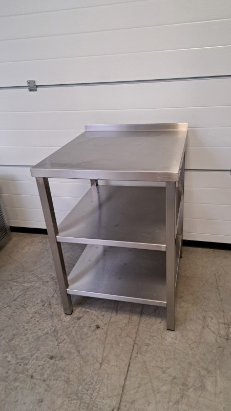 Nerezový stůl s policemi 700 x 650 x 900 mm