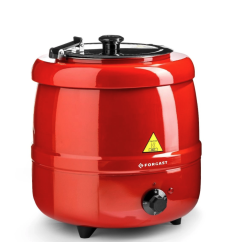 Forgast Elektrický kotlík na polévky – červený, objem 10 l