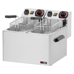 Fritéza elektrická dvojitá 0,42 kW/l, 5+5 l stolní 230 V | REDFOX - FE 44