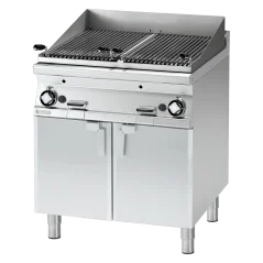 Lávový gril plynový dvojitý 2x 38x52 s podestavbou | RM - CW-78G