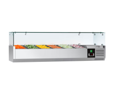 Chladicí vitrína PREMIUM - 1,4 x 0,4 m - pro 6x 1/3 N-nádobu