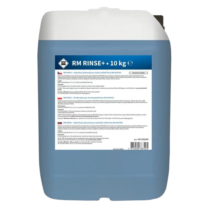 Oplachový přípravek pro myčky nádobí 10 kg | RM - RM Rinse+ 10 kg