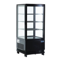 Polar chlazená vitrínová skříň černá 68l