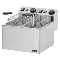 Fritéza elektrická dvojitá 0,42 kW/l, 5+5 l stolní 230 V | REDFOX - FE 44 E