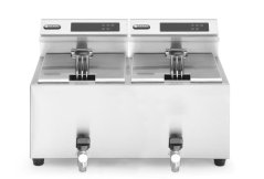 Hendi Fritéza Profi Line digitální s výpustí - 2x 8 l