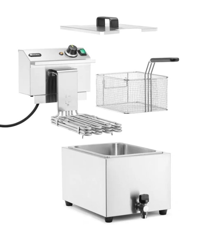 Hendi Fritéza Profi Line XL s výpustí, 10 l, 400V