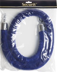 Ozdobný provaz CLASSIC s chromovanými koncovkami, modrá